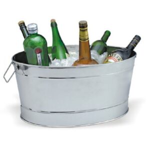 CUBO GALVANIZADO OVAL 24 L