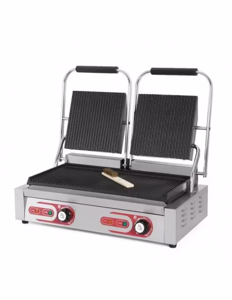 PLANCHA GRILL DOBLE ELECTRICO PROFESIONAL