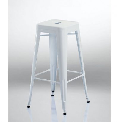 Taburete Tolix blanco